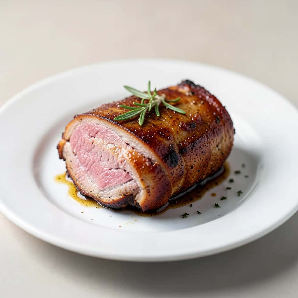 Asado de cerdo estilo porchetta