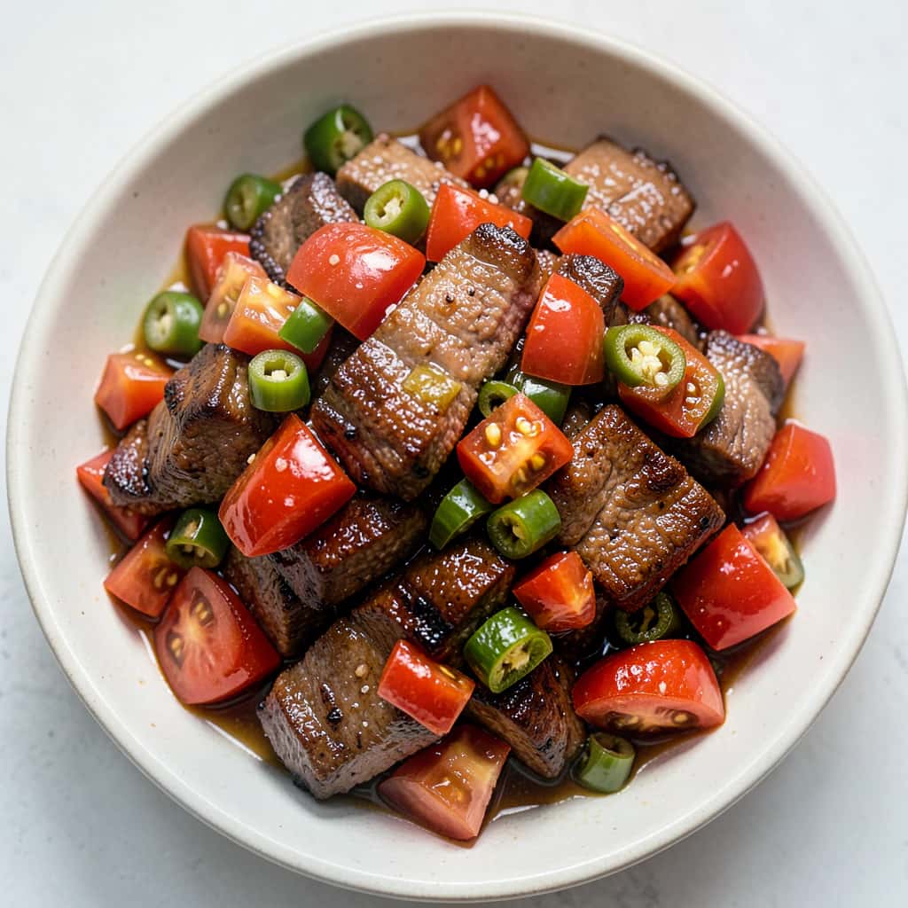 Beef with Tomato Stir Fry