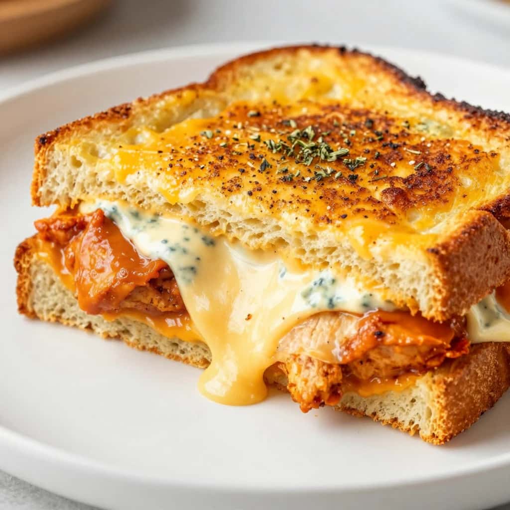 Buffalo Chicken Grilled Cheese