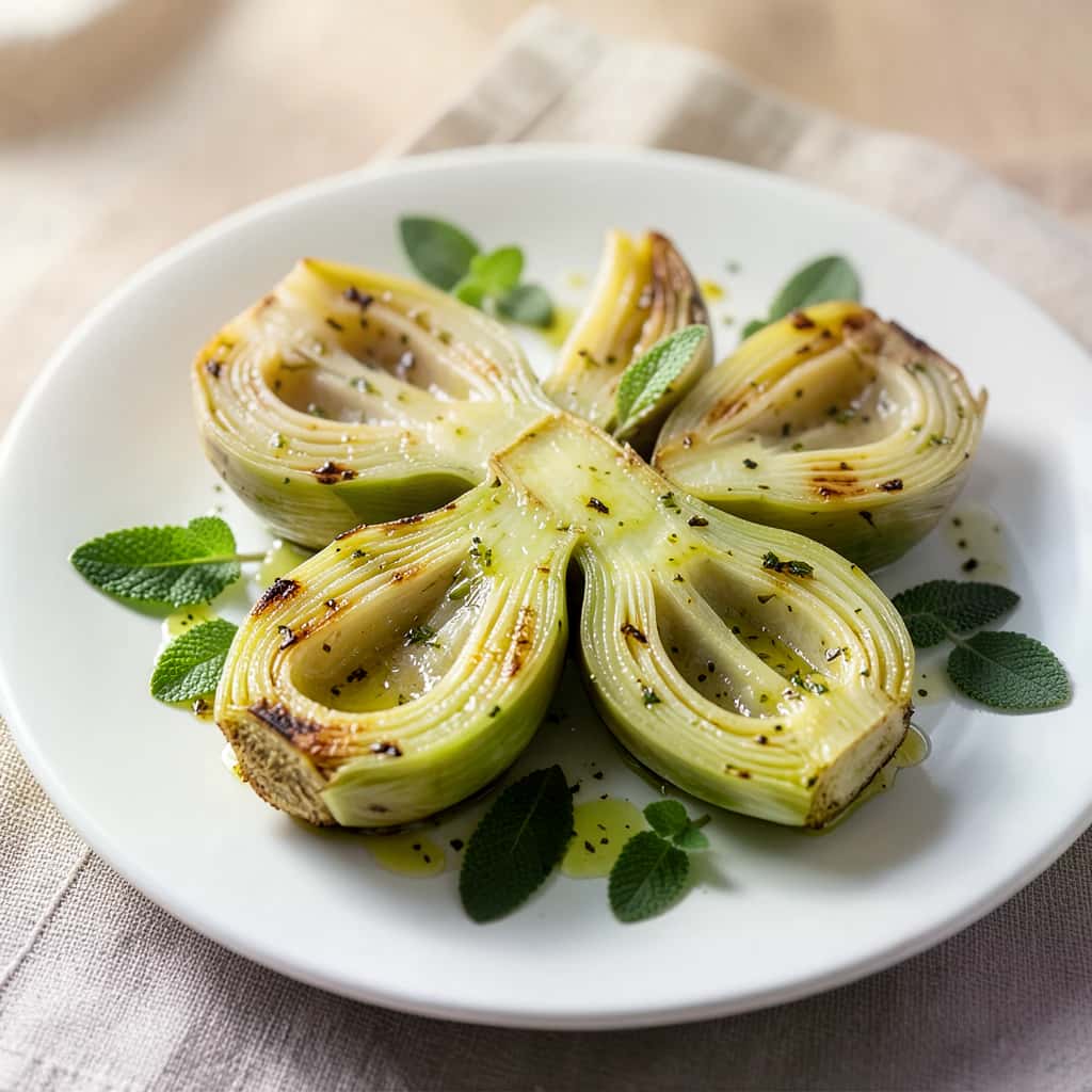 Baked Artichokes (simple, tender, light)