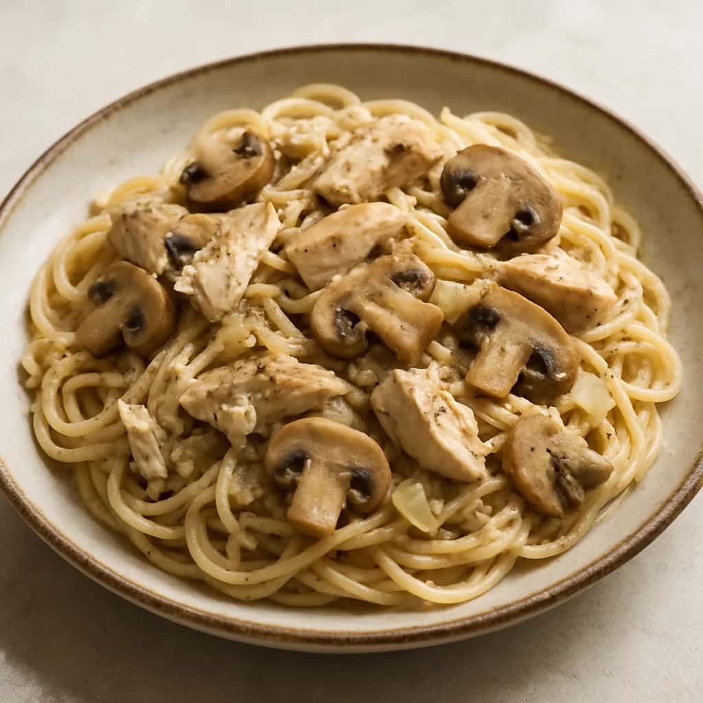 Crockpot Chicken Tetrazzini