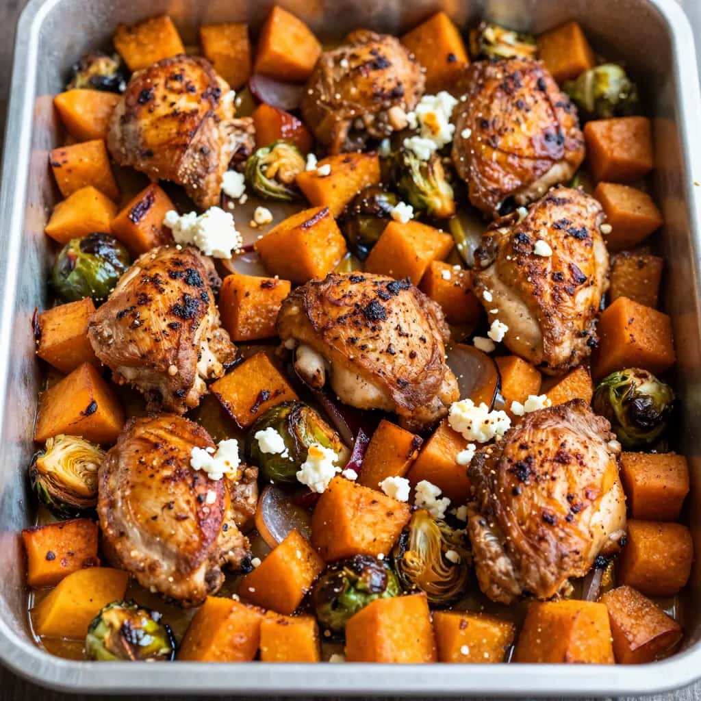 Fall Chicken Sheet Pan Dinner