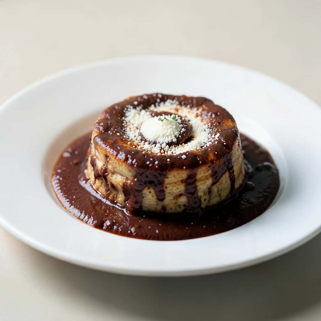 Cream, milk and chocolate swirl