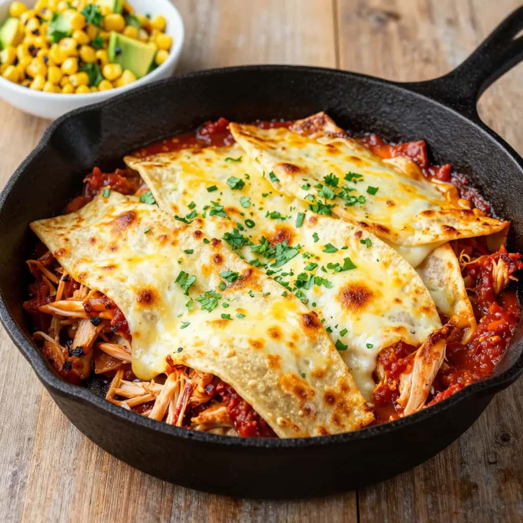 Hähnchen-Enchilada-Auflauf mit Honig und Chipotle