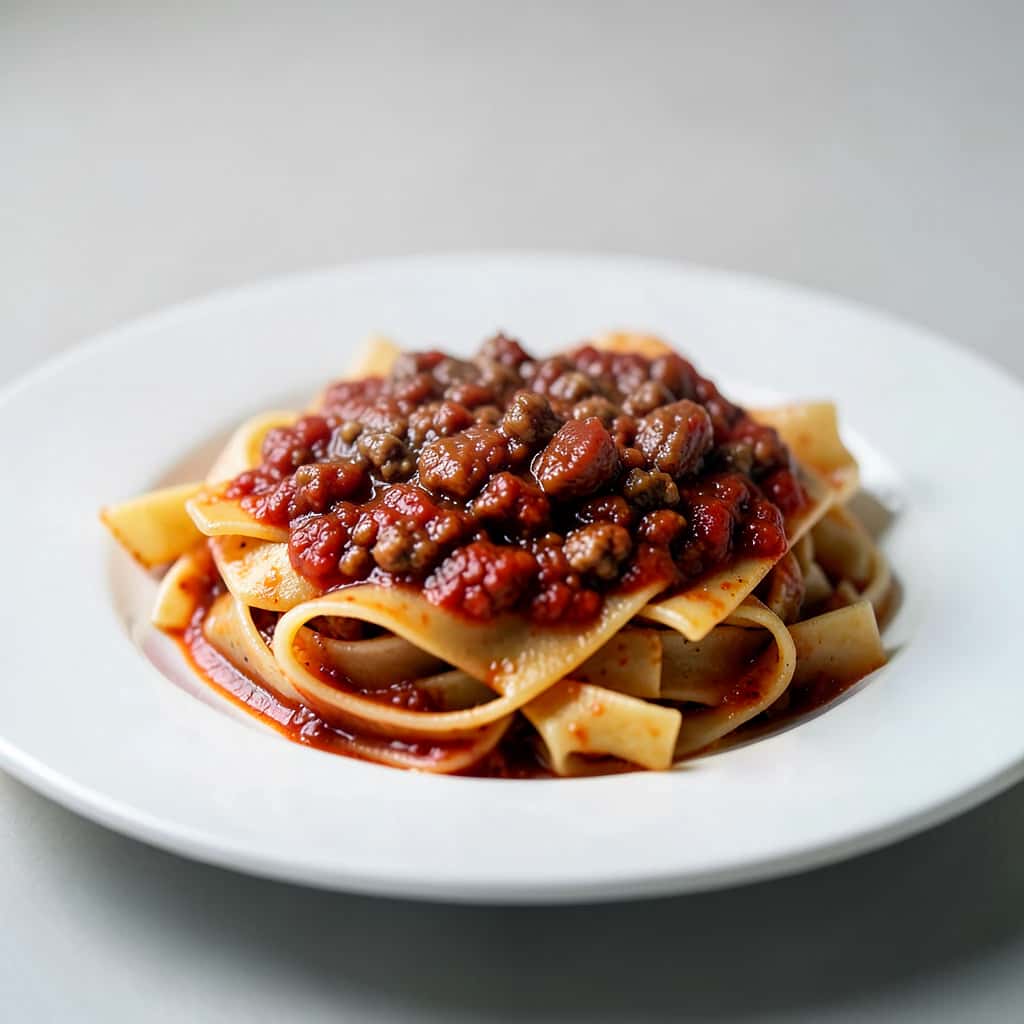Pappardelle with wild boar ragu