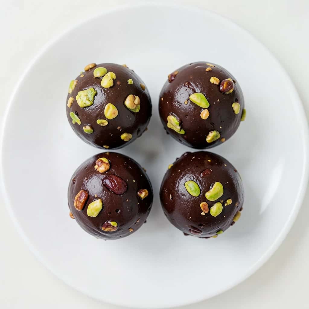 Baloane de ciocolată cu smochine și migdale