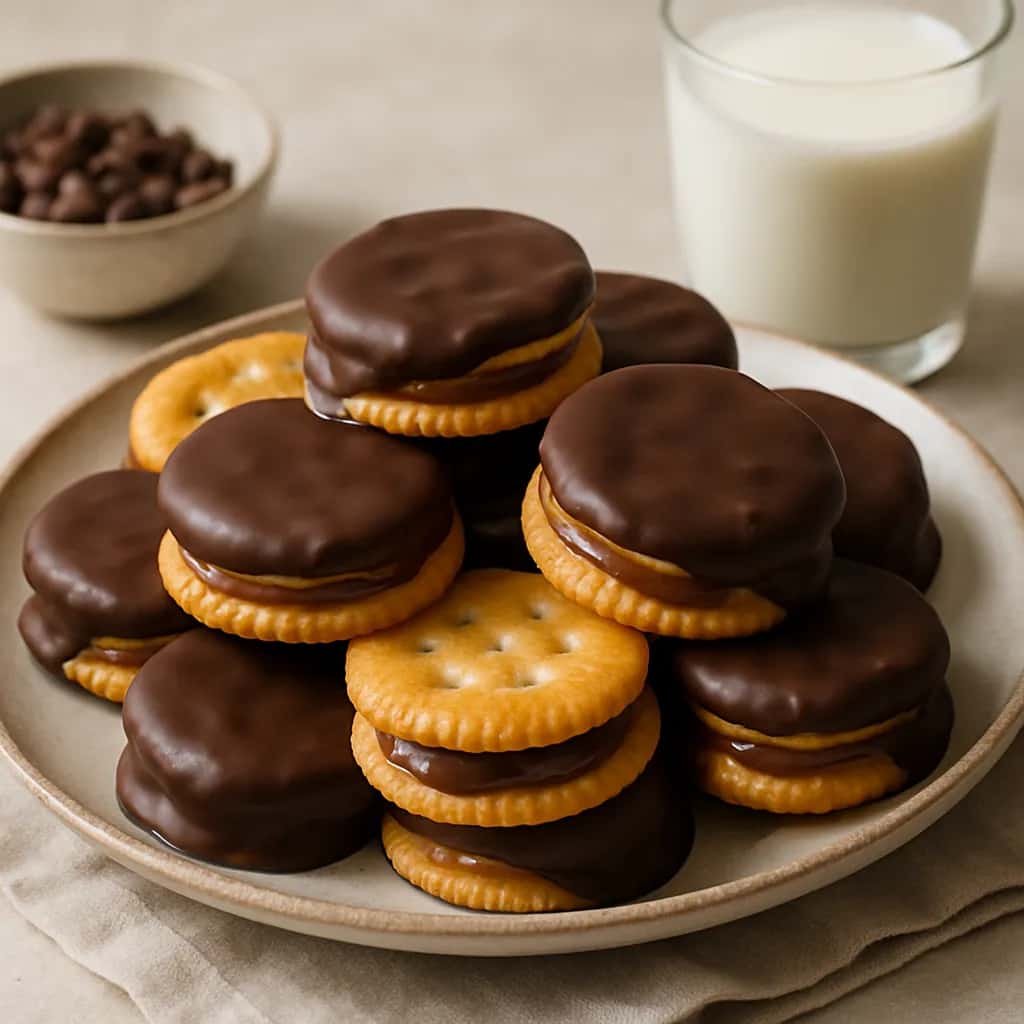 Rolo Ritz Cracker Cookies