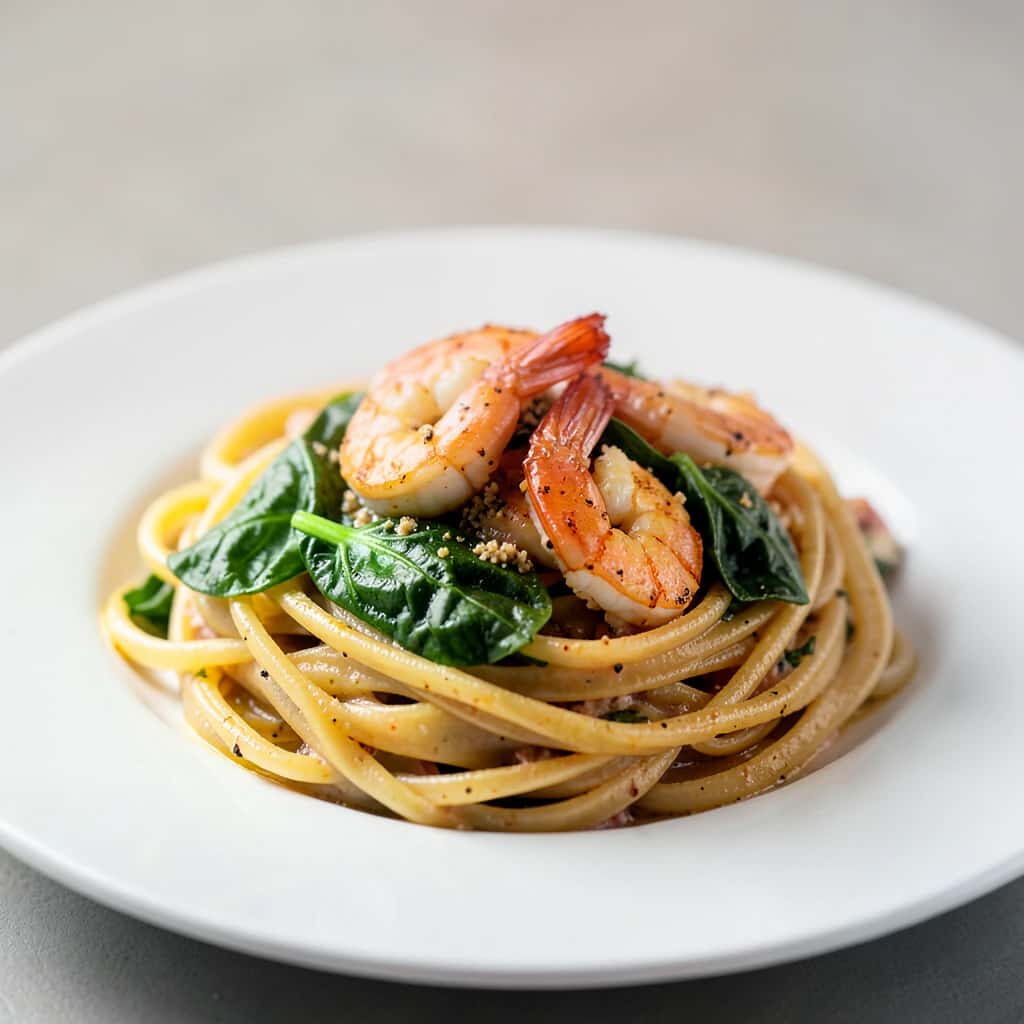 Meeresfrüchte-Aligue-Pasta