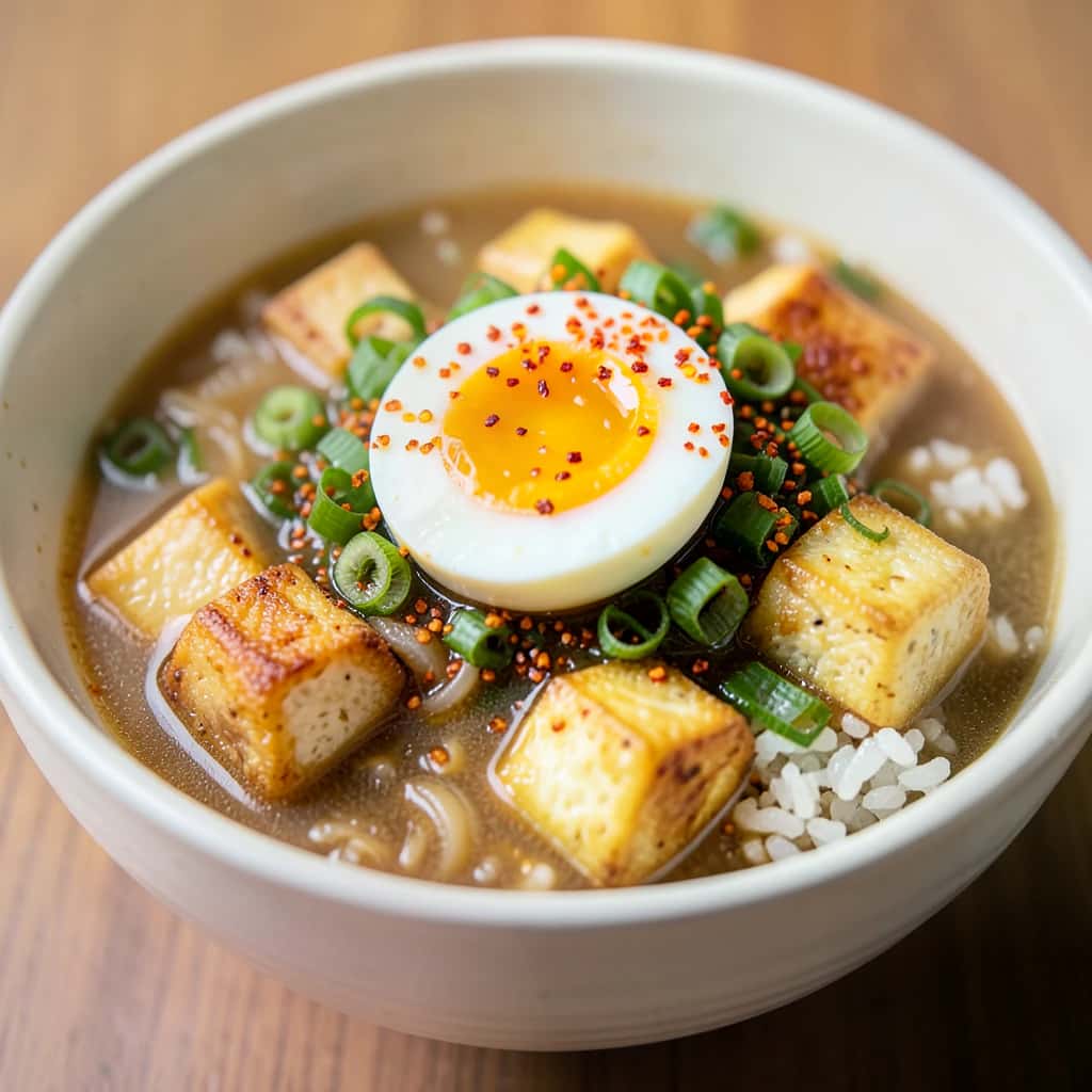 Bol cu tofu și ouă fript