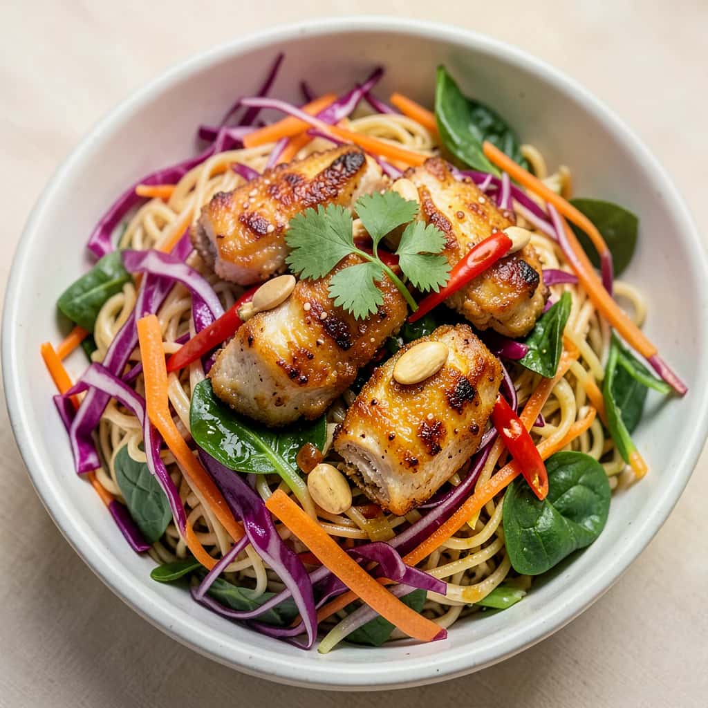 Spicy Rice Noodle Salad