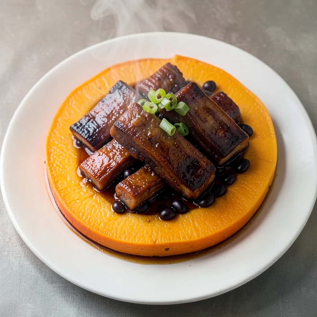 Steamed Ribs with Pumpkin