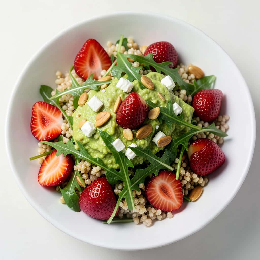 Strawberry Avocado Farro Salad