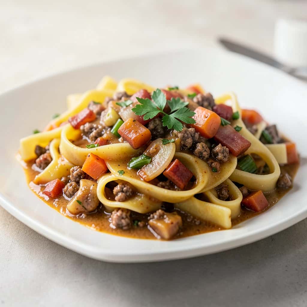 Tagliatelle with White Ragù