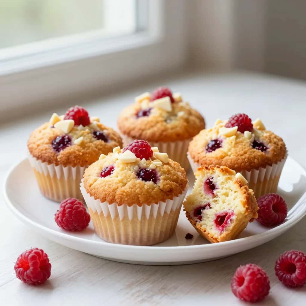 White Chocolate Raspberry Muffins