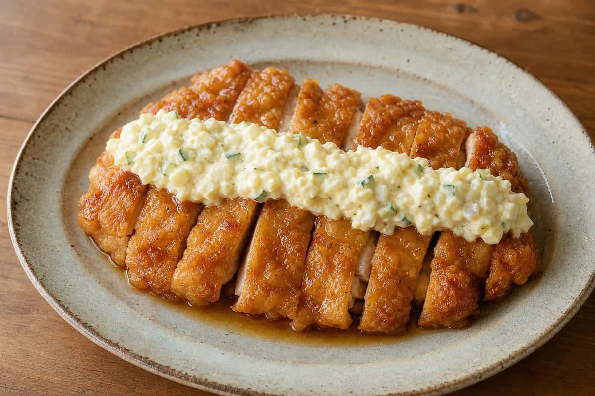 Chicken Nanban cu sos tartar japonez