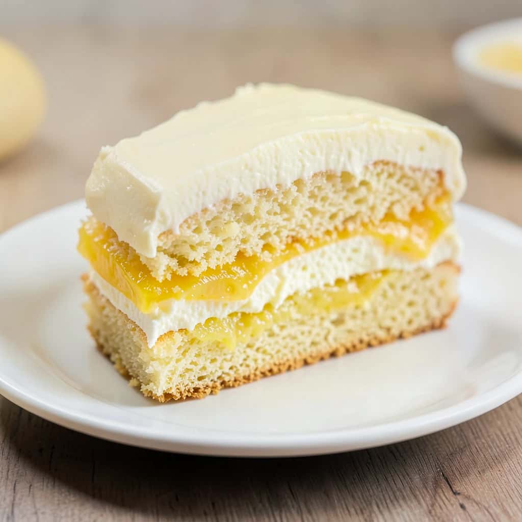 Lemon Cloud Cake with Lemon Filling and Lemon Buttercream