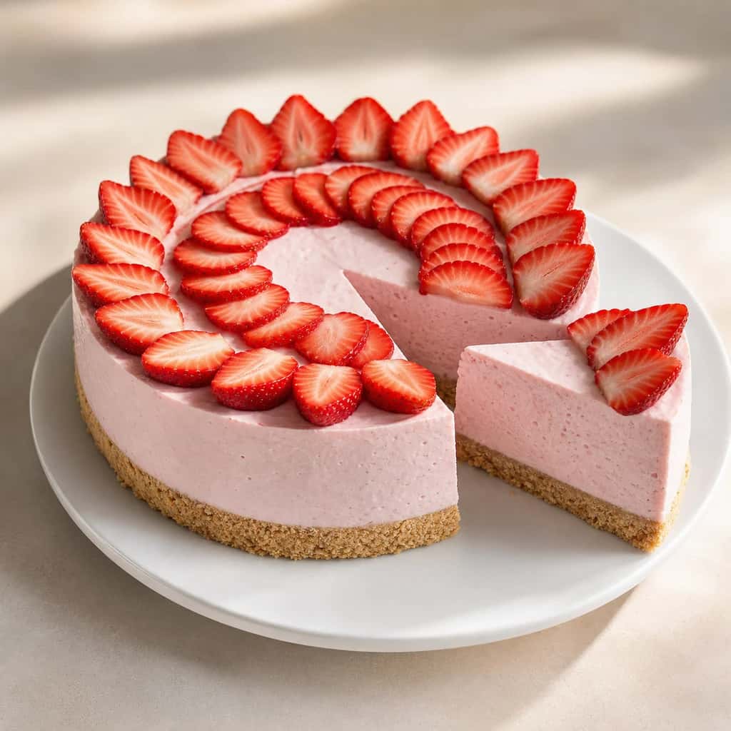 Erdbeer-Cheesecake ohne Gelatine