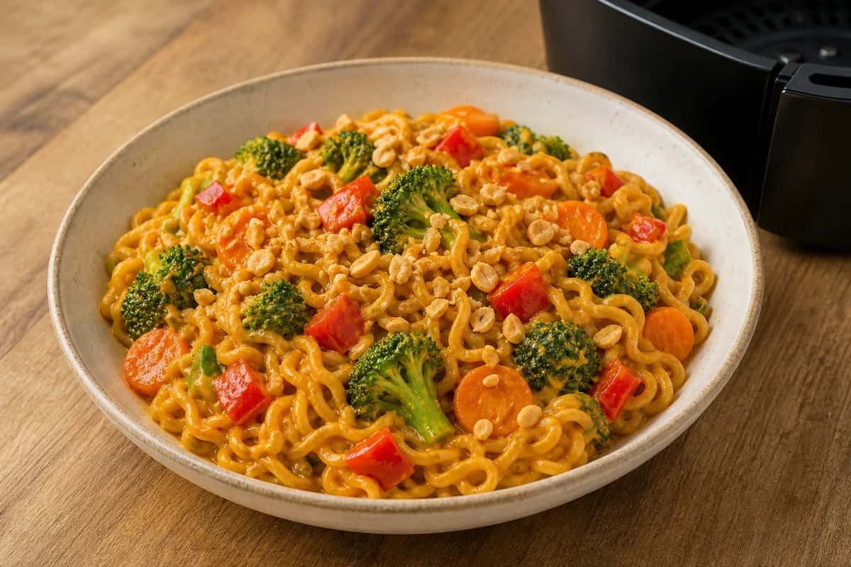 One-Pot Asian Noodles in the Air Fryer