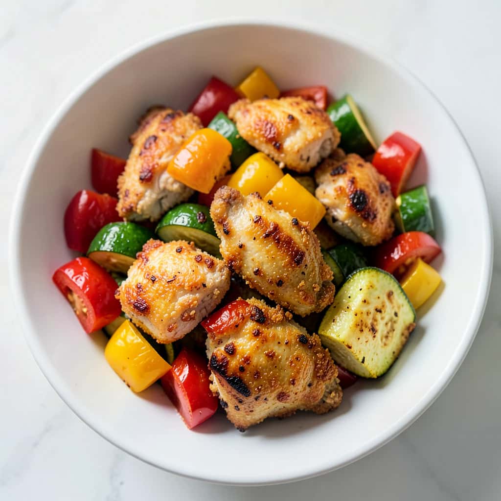 One Pot Chicken with Vegetables from the Air Fryer