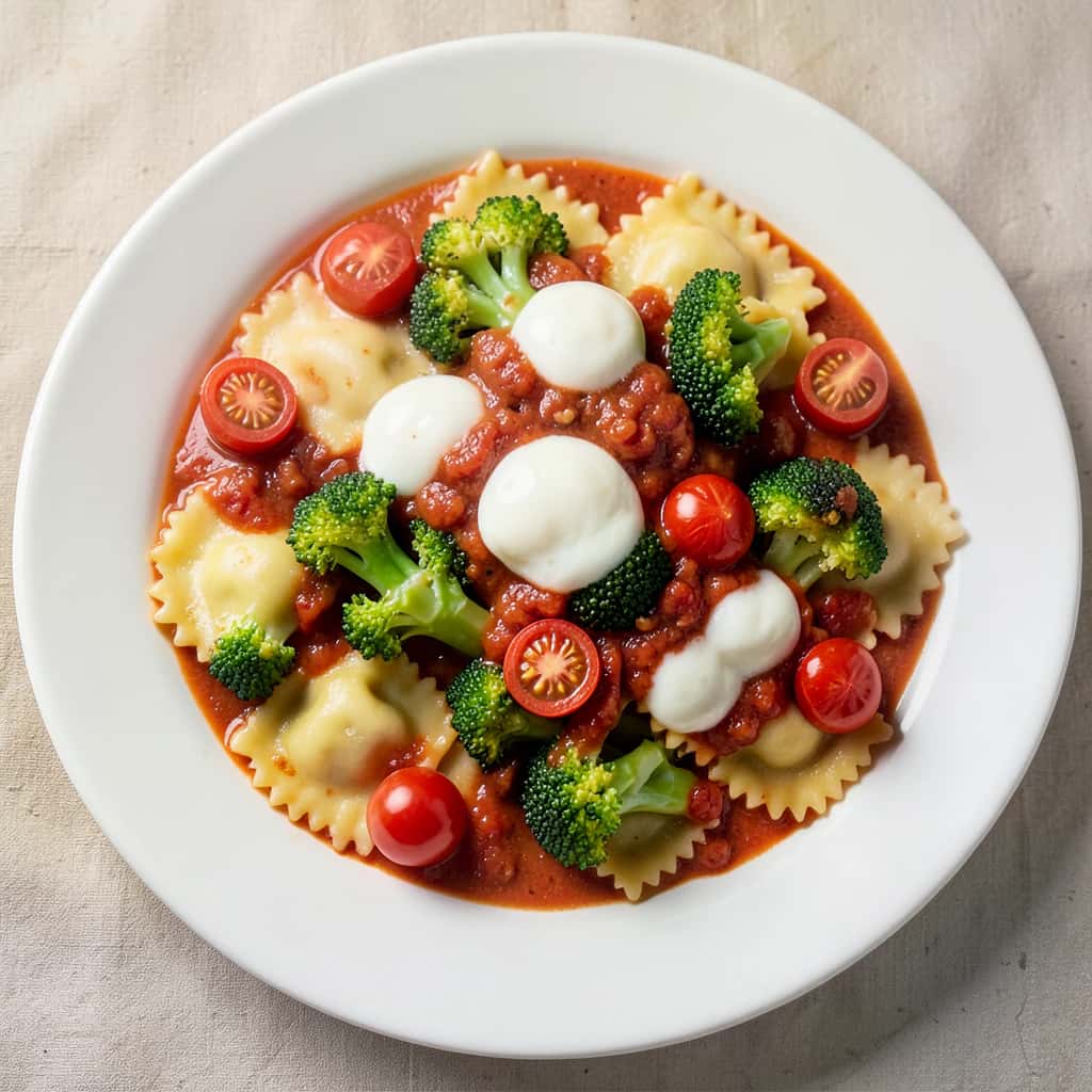 One Pot Ravioli from the Oven